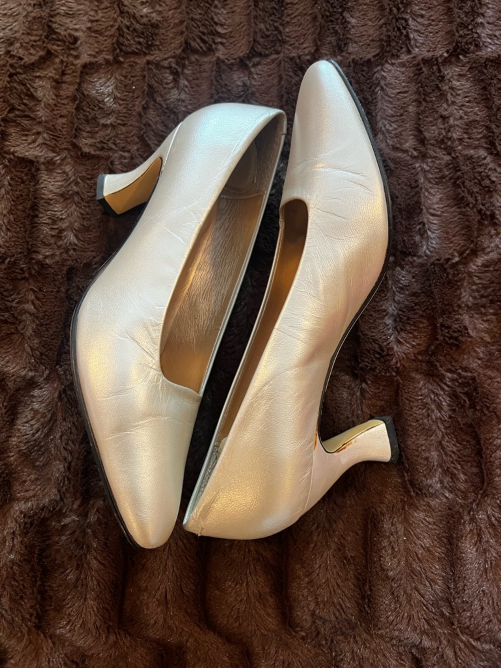 Bandolino Pearl Metallic Low Heel Pumps